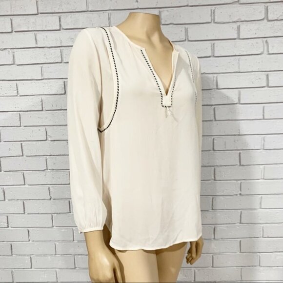J Crew Women’s Cream Trim Top - Picture 11 of 12